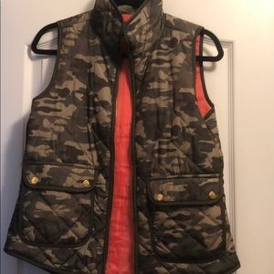 Cynthia Rowley camouflage camo vest